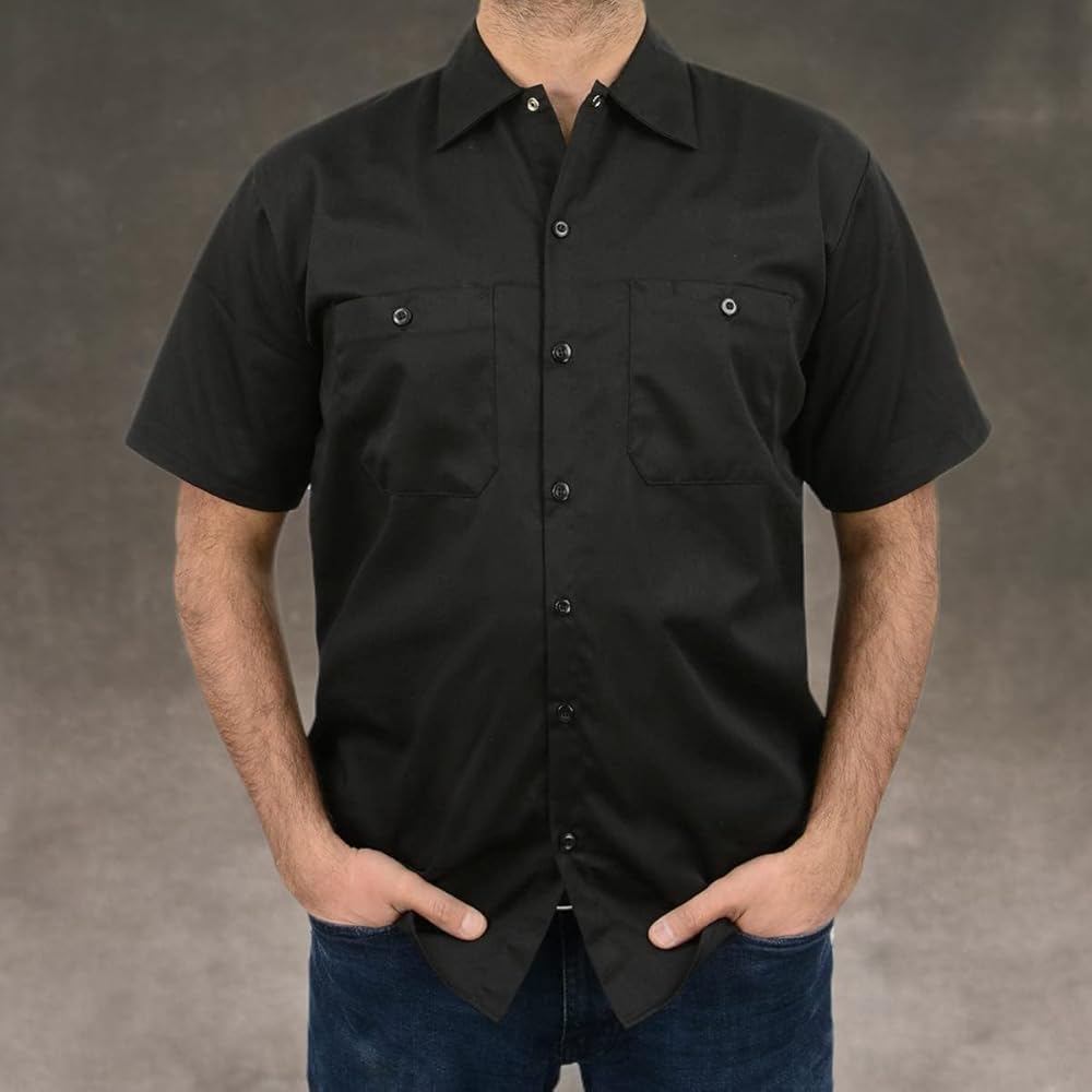 Amazon.com: Milwaukee Leather MDM11669 Men's Black Button Up